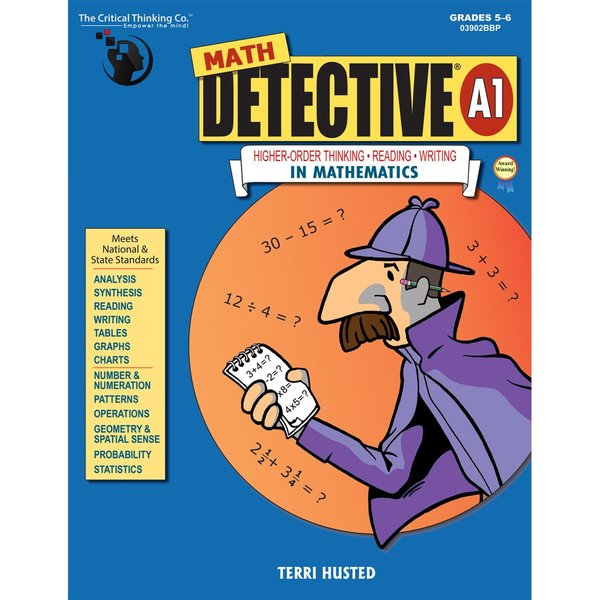 The Critical Thinking Co Math Detective Book, A1, Grade 5-6 03902BBP